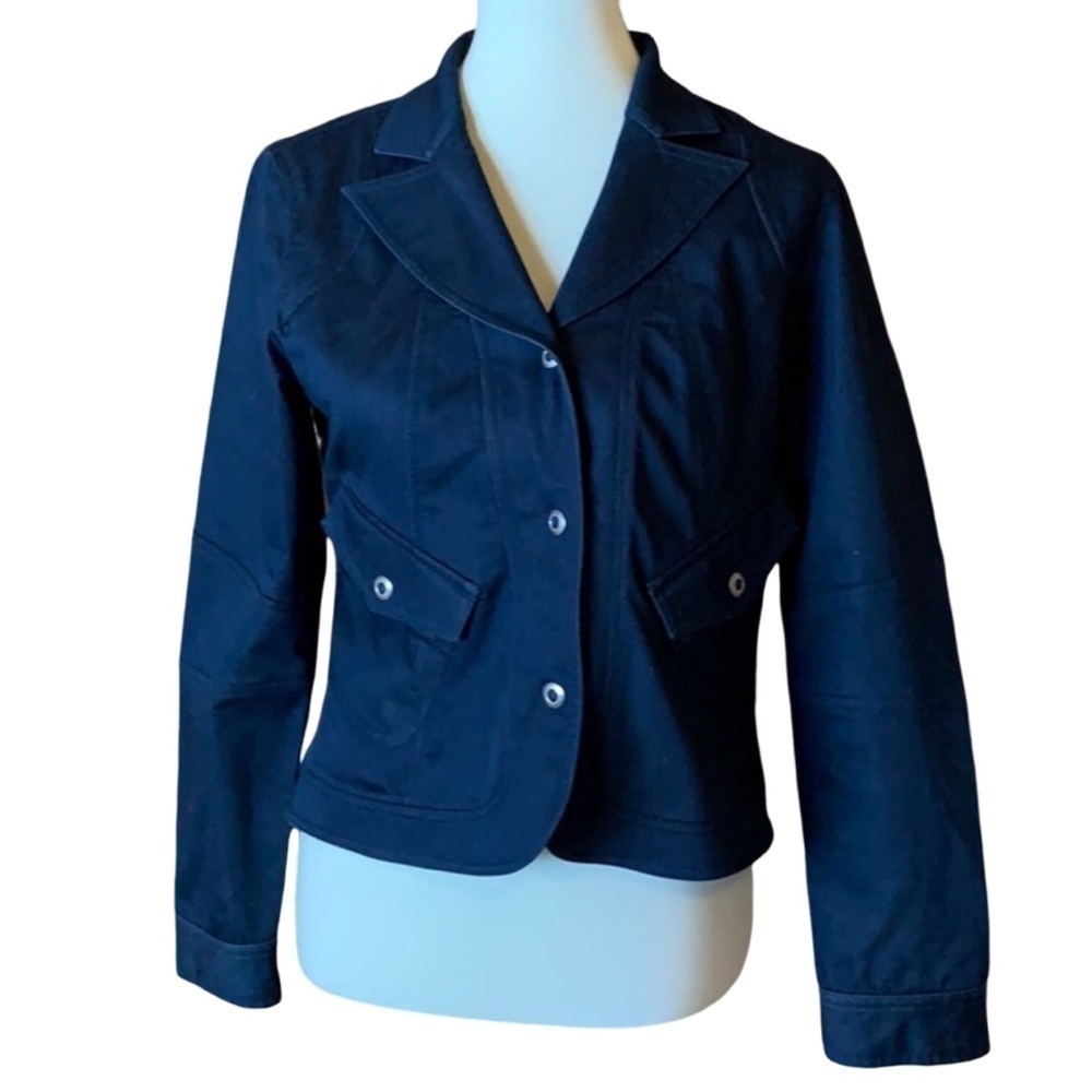 Yansi Fugel dark denim jacket Size small